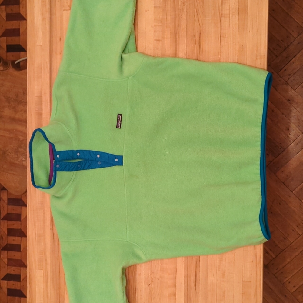 Vintage XL Neon Patagonia Fleece